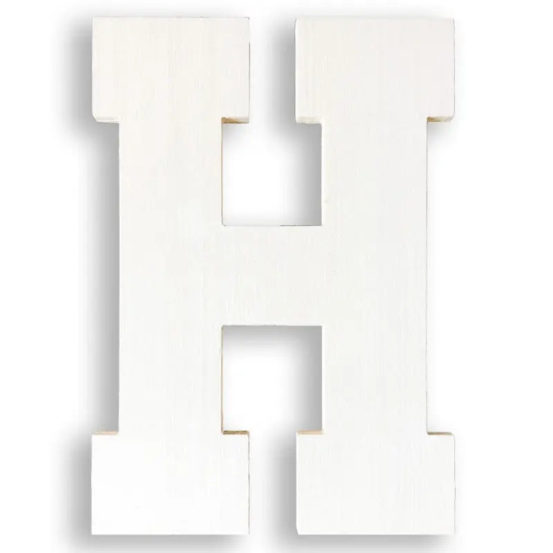 wooden letter h