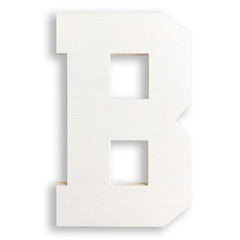 Wooden letter B, decorative wooden letter B