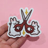Scissor Bunnies Sticker