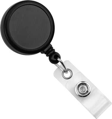 BR] Round Retractable Badge Reel with Vinyl Strap