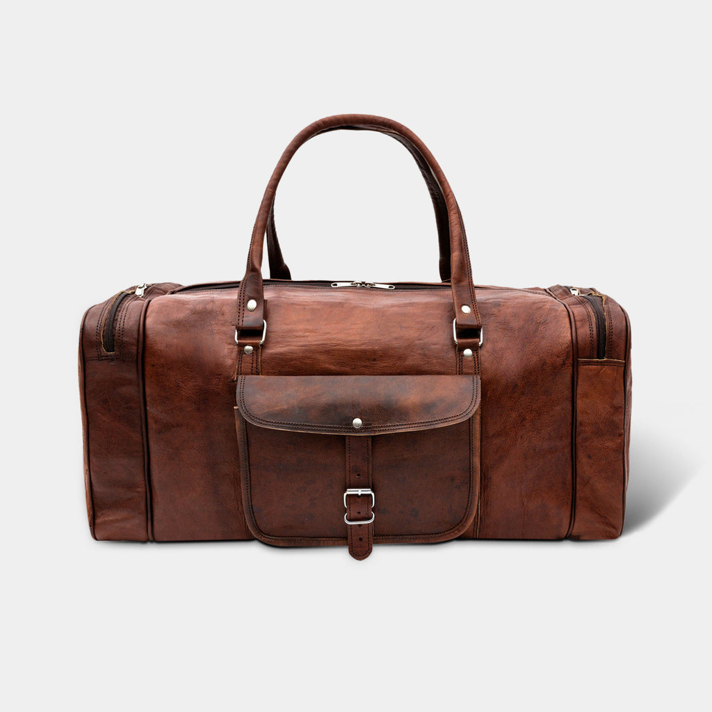 Brown Duffel bag- Weekender Bag – Walker & Hunt