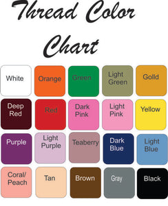Thread Color Chart - bath towel set - Borgmans Creation 4