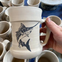 Swordfish Mug in Progress