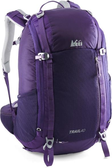Le SportSac Madison Diaper Bag Backpack Travel Laptop Purple Nylon Diaper