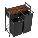 Laundry Hamper with Drawer, 2 Laundry Sorter, with 2 Bags, 1 Storage Rack | NACHES