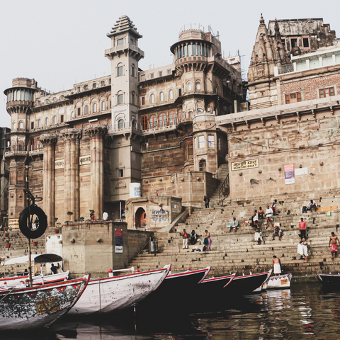 Benares Varanasi India Ghat Novità Home