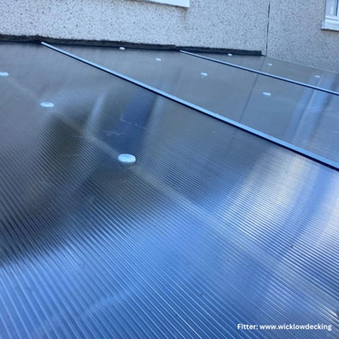 Using fixing buttons on a lean-to roof in Ireland | Plastic Solutions