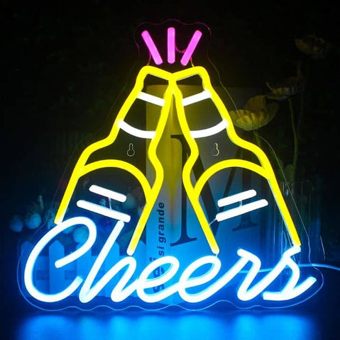 Neon bar deco cheers