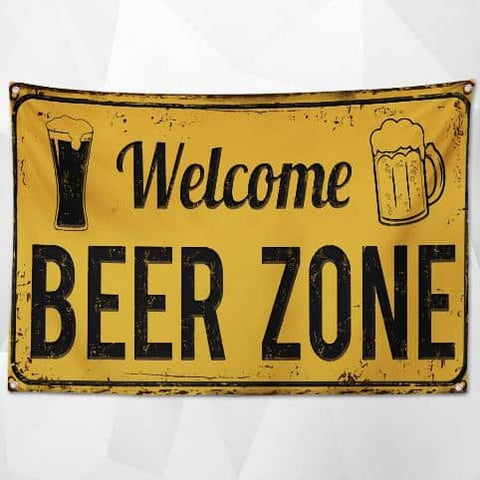 Drapeau bar welcome beer zone