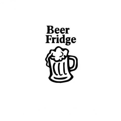 Sticker geant deco bar frigo a biere