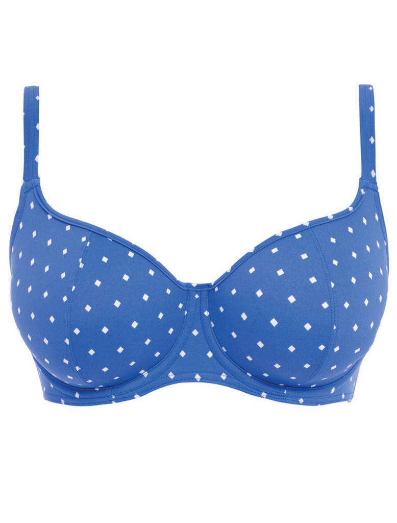 Freya Jewel Cove Underwire Sweetheart Padded Bikini Top, Azure | Azure ...
