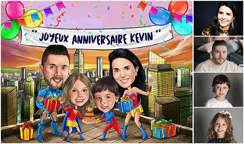 caricature anniversaire