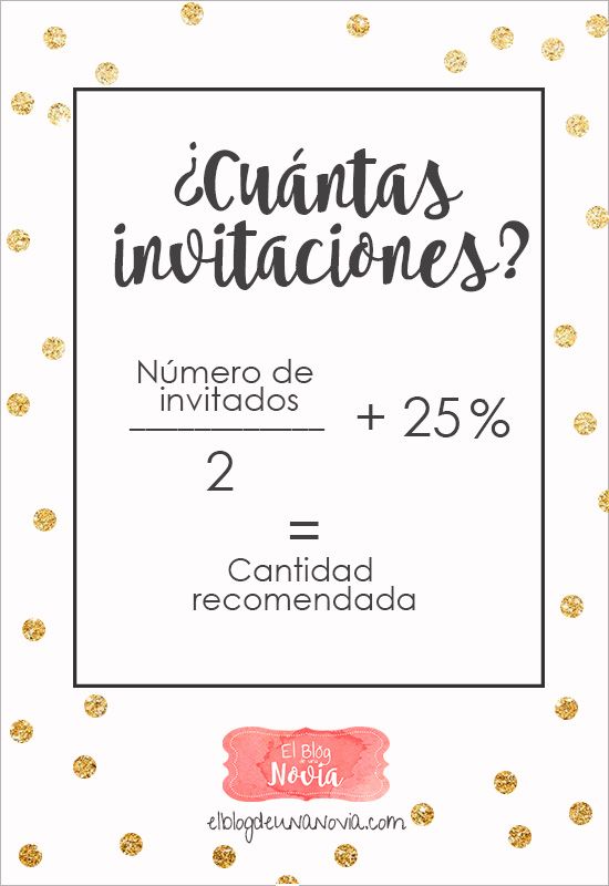 cuantas invitaciones necesitas