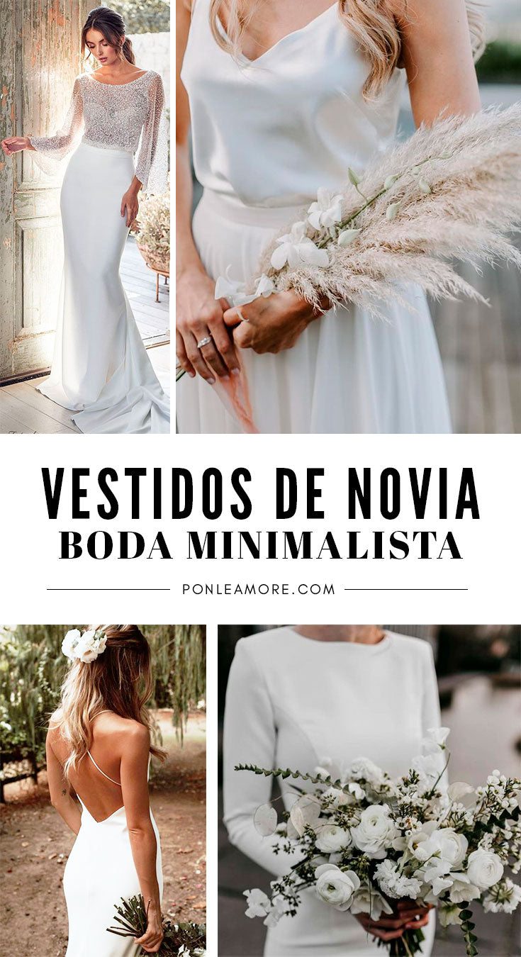 vestidos novia minimalista