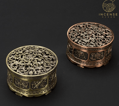 nepalese classic metal incense holders