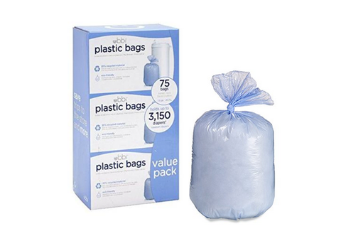 cubeta mágico para pañales, sistema patentado de detención de olor, utiliza  cualquier bolsa de basura, palanca sin una mano, papelera para pañales para  bebé, color blanco : : Bebé