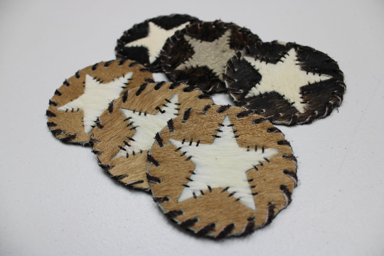 Longhorn Cowhide Coasters ~ Set of 4 – Keepin' Breezy