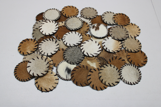 Cowhide Coaster Longhorn Assorted - Size (4 Inches or 10 CM) - Genuine –  Artisan Cowhides