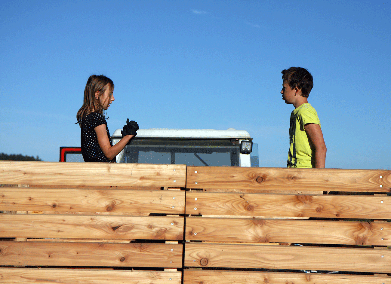 Emil und Krista auf Anhänger