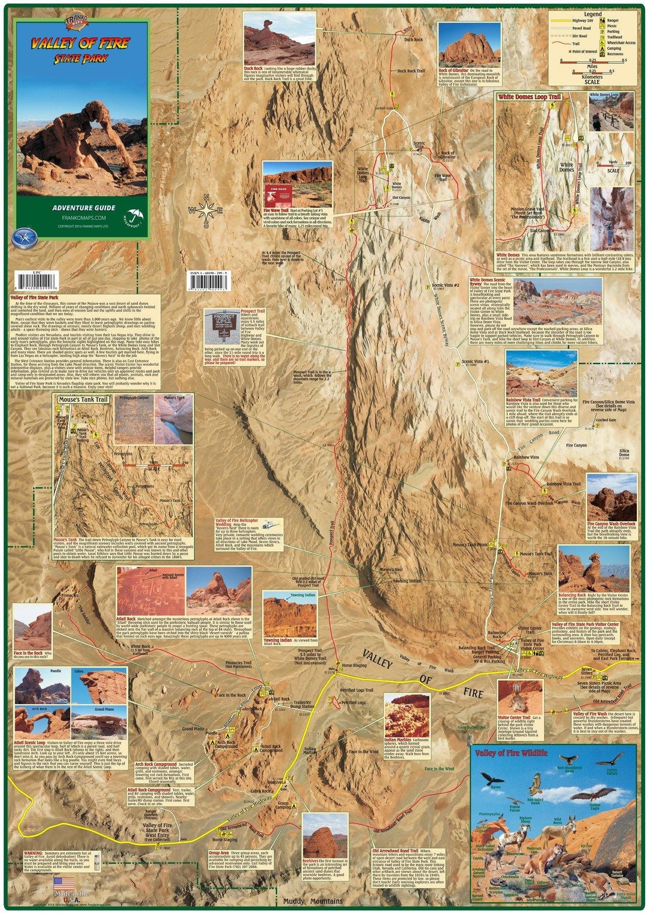 Valley of Fire Adventure Guide Map – Frankos Maps