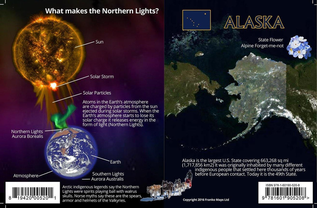 Northern Lights Aurora Borealis Card Frankos Maps