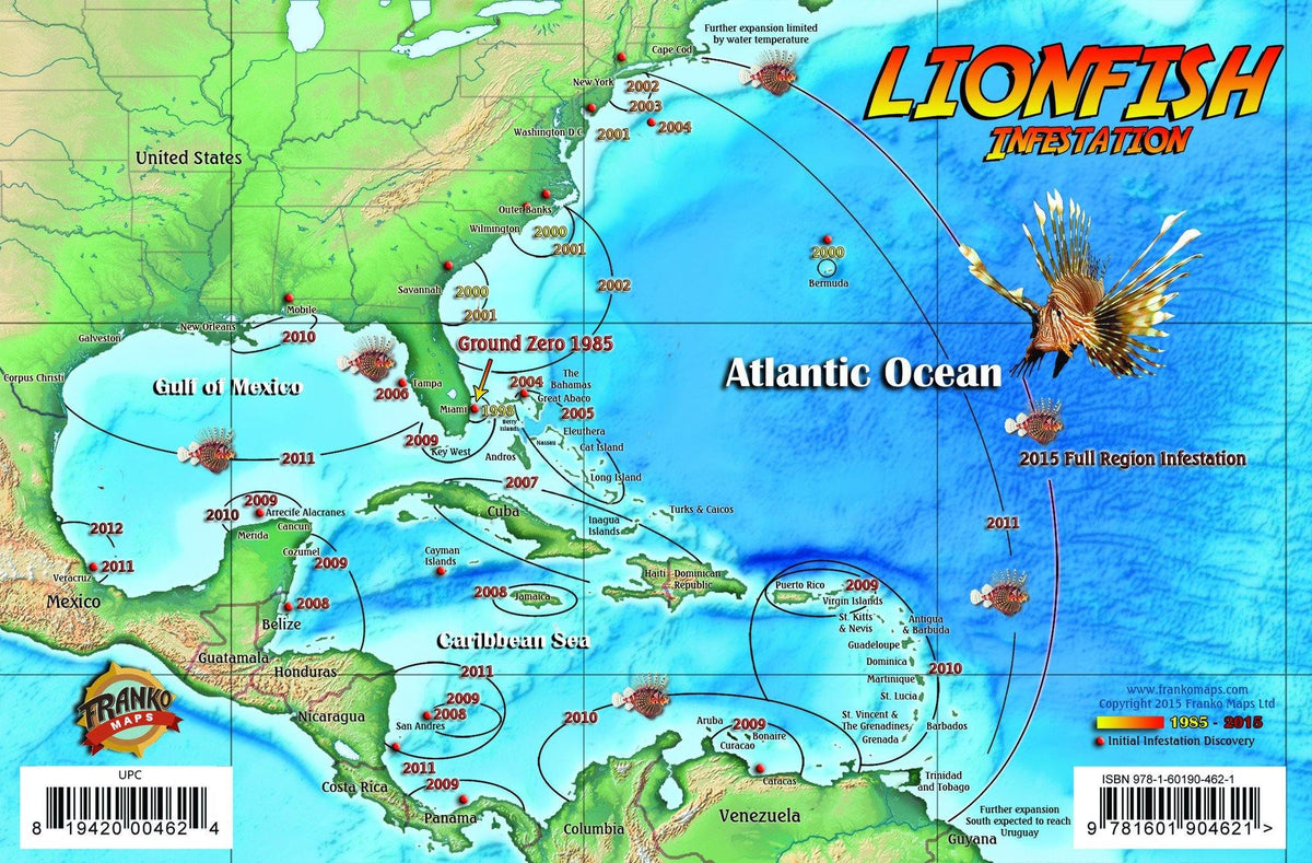 Lionfish Infestation Guide Card – Frankos Maps