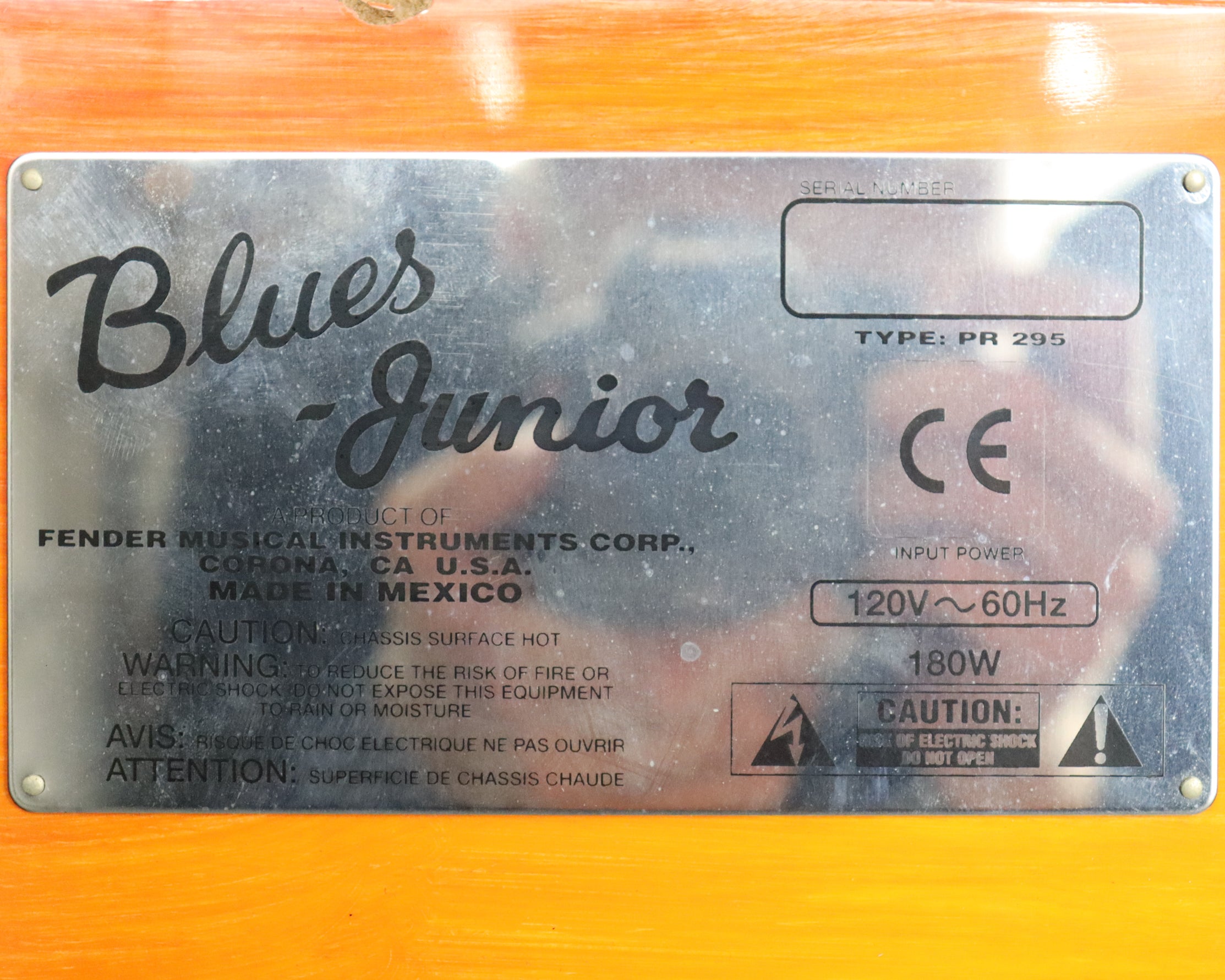 fender blues jr serial number