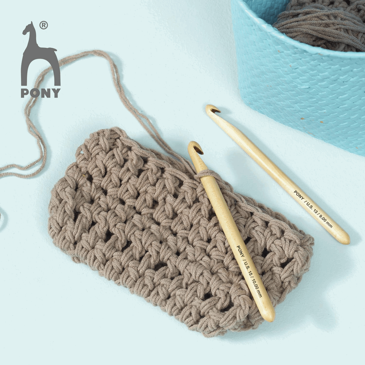 Pony Crochet Hook 4mm x 15cm