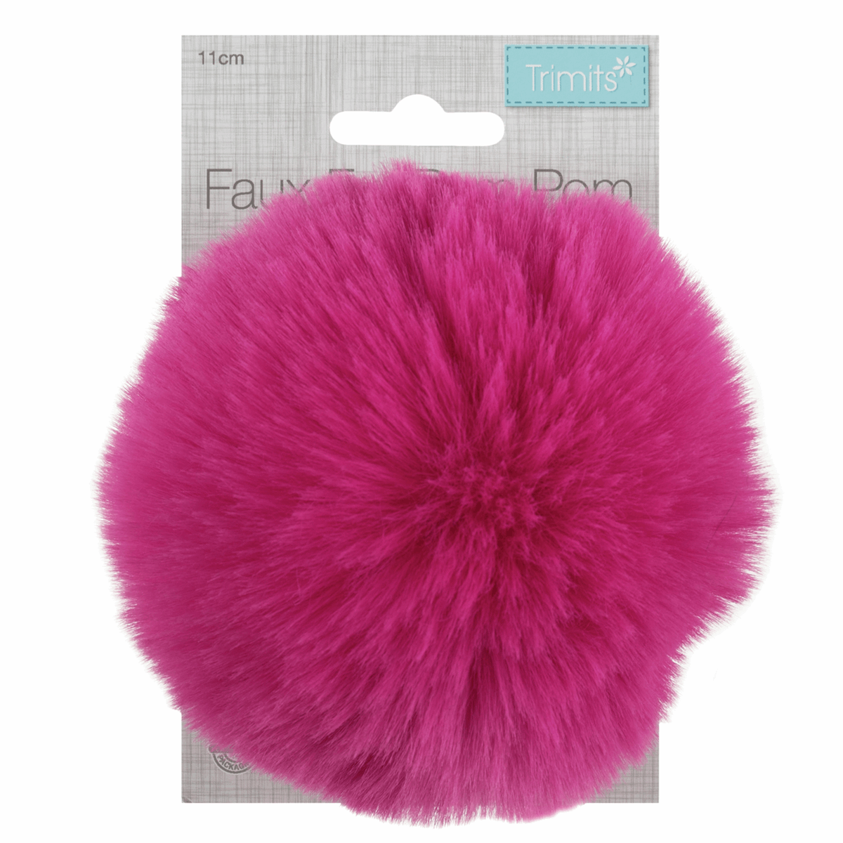 Faux Fur POM POMS, 11cm, UNICORN