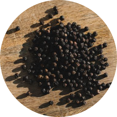 black peppercorns for masala chai