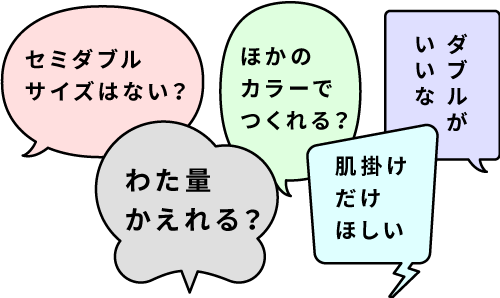 OEM、小ロットオーダーの注文も承ります。