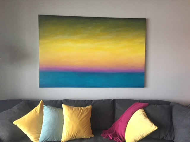 Studio Brambilla Toronto Artist: Home Decor: The art of buying art - Capturing Your Colours -Large Wall Art