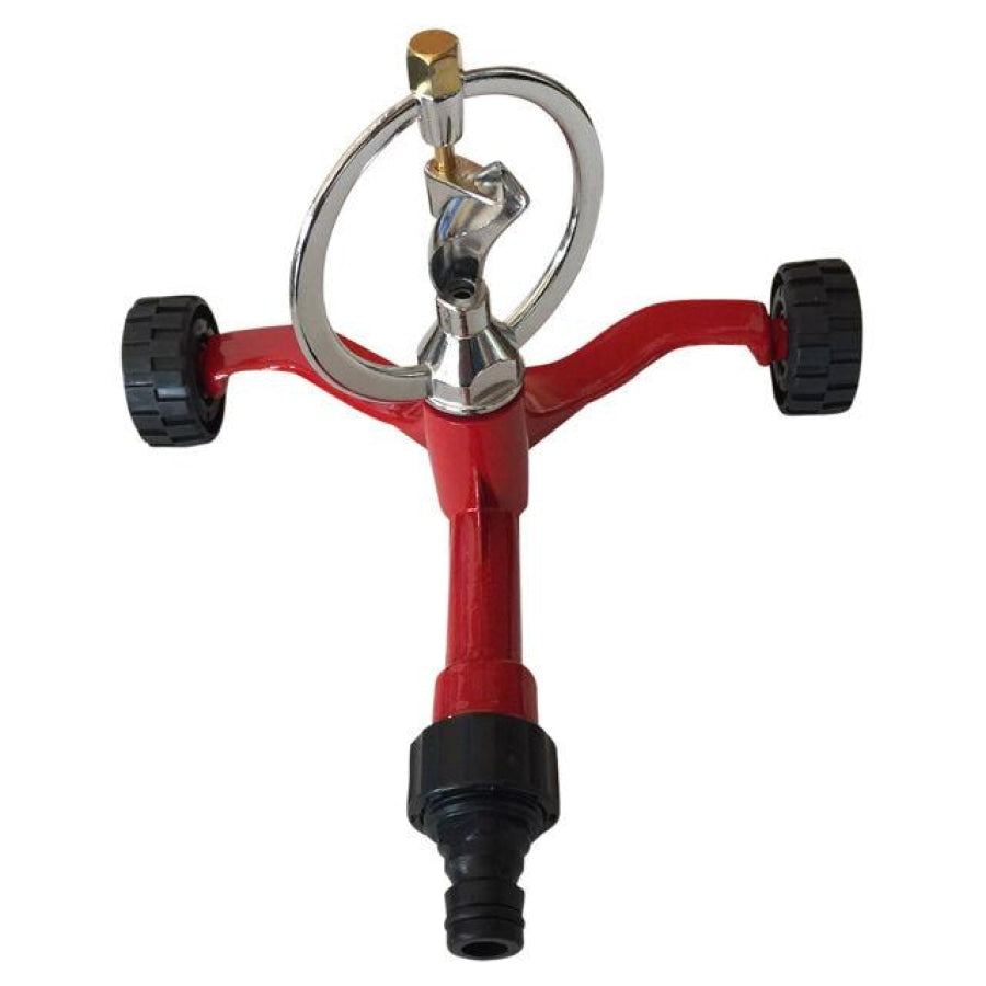 Sprinkler Butterfly For 12Mm -1/2 Hose Rotating Metal Base On Wheels Home & Garden:yard Garden