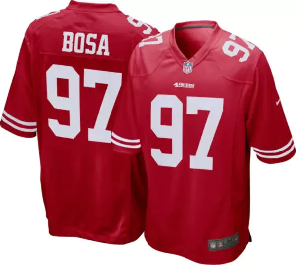 Men's San Francisco 49ers Nick Bosa Nike Black RFLCTV Limited Jersey