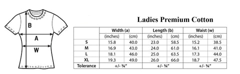 ladies fit size chart