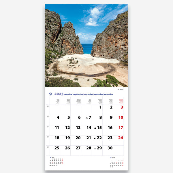 MALLORCA Calendar 2024 Deià cover Small Wall Calendar Triangle