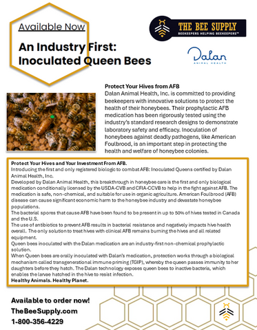 Inoculated queen bees