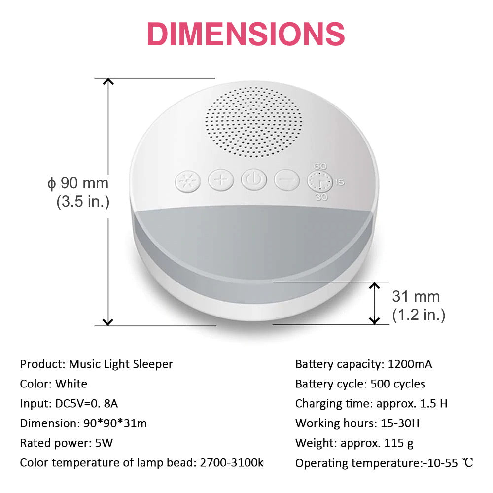 Urban Baby soothing white noise baby monitor Mark and Marla