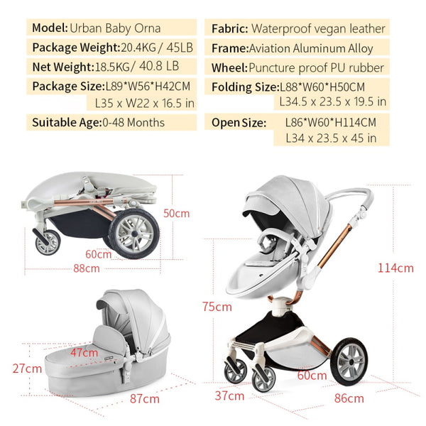 orna swiveling stroller from urban baby