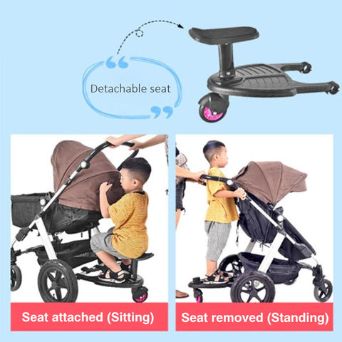 Otto stroller trailer from Urban Baby. seated or standing