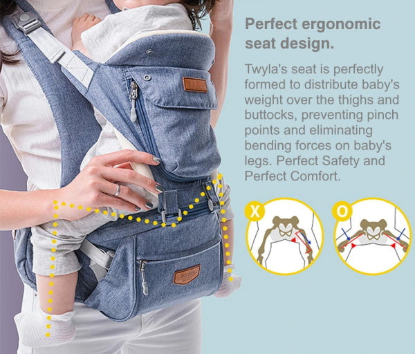 Ergonomic Baby Carrier Vent+Shade Twyla Urban Baby Kangaroo Carrier