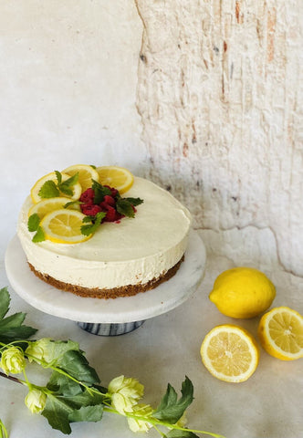 Curcuma, Ginger & Lemon cheesecake - Keto Cheesecake Recipe OKONO