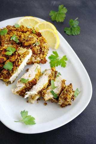 OKONO Keto Recipe schnitzel with granola crust