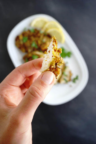 OKONO Keto Recipe schnitzel with granola crust