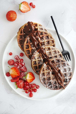 Keto Chocolate Waffles with OKONO chocolate