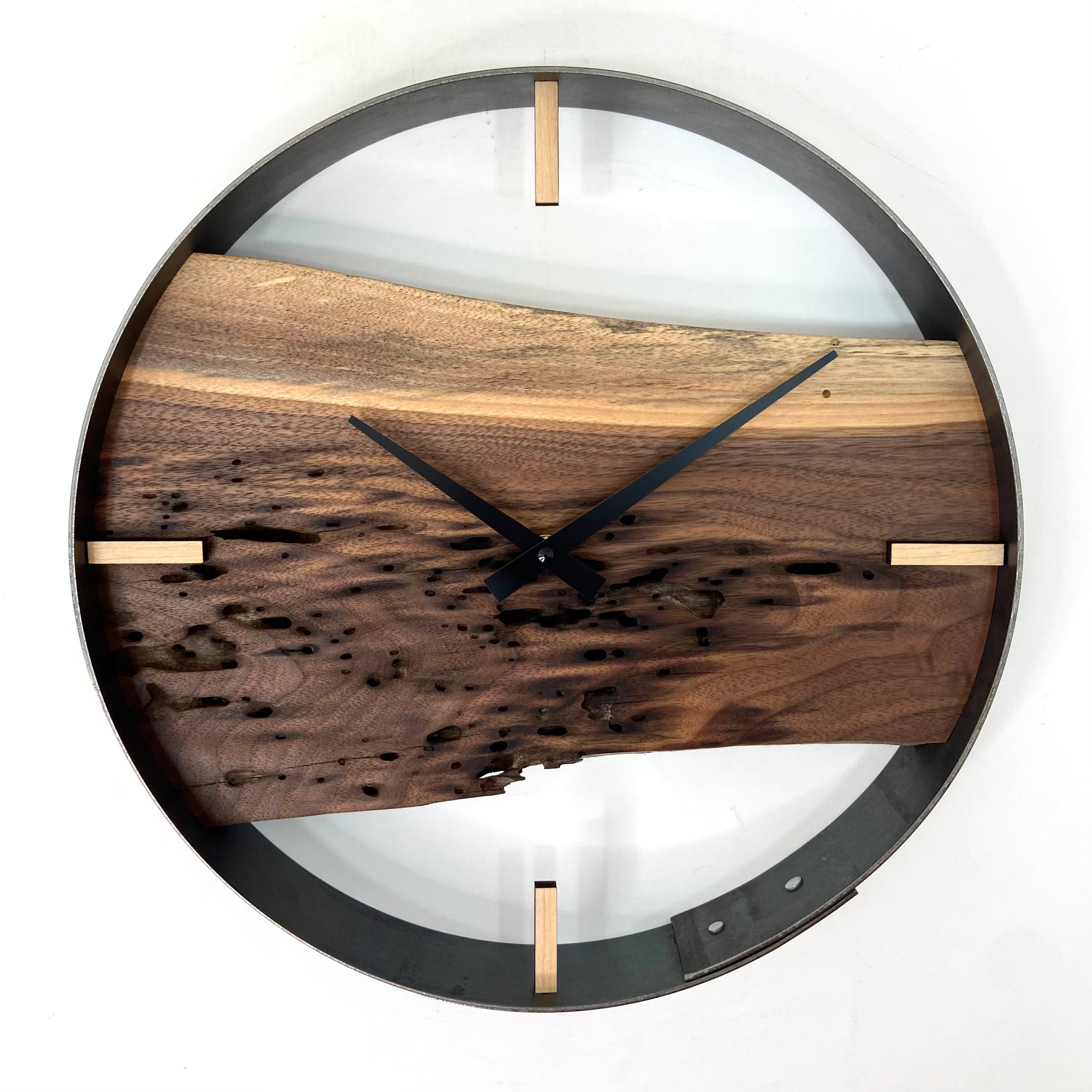 Wholesale Dark Cherry Wood Porthole Clock for your store - Faire