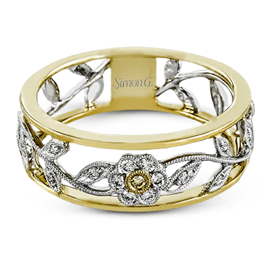 gold and diamond flower ring