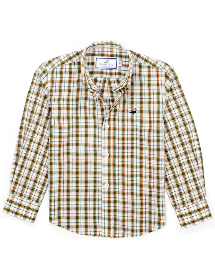 Boys Seasonal Sportshirt | Olive Grove