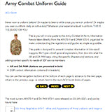 Army Combat Uniform Guide Thumbnail