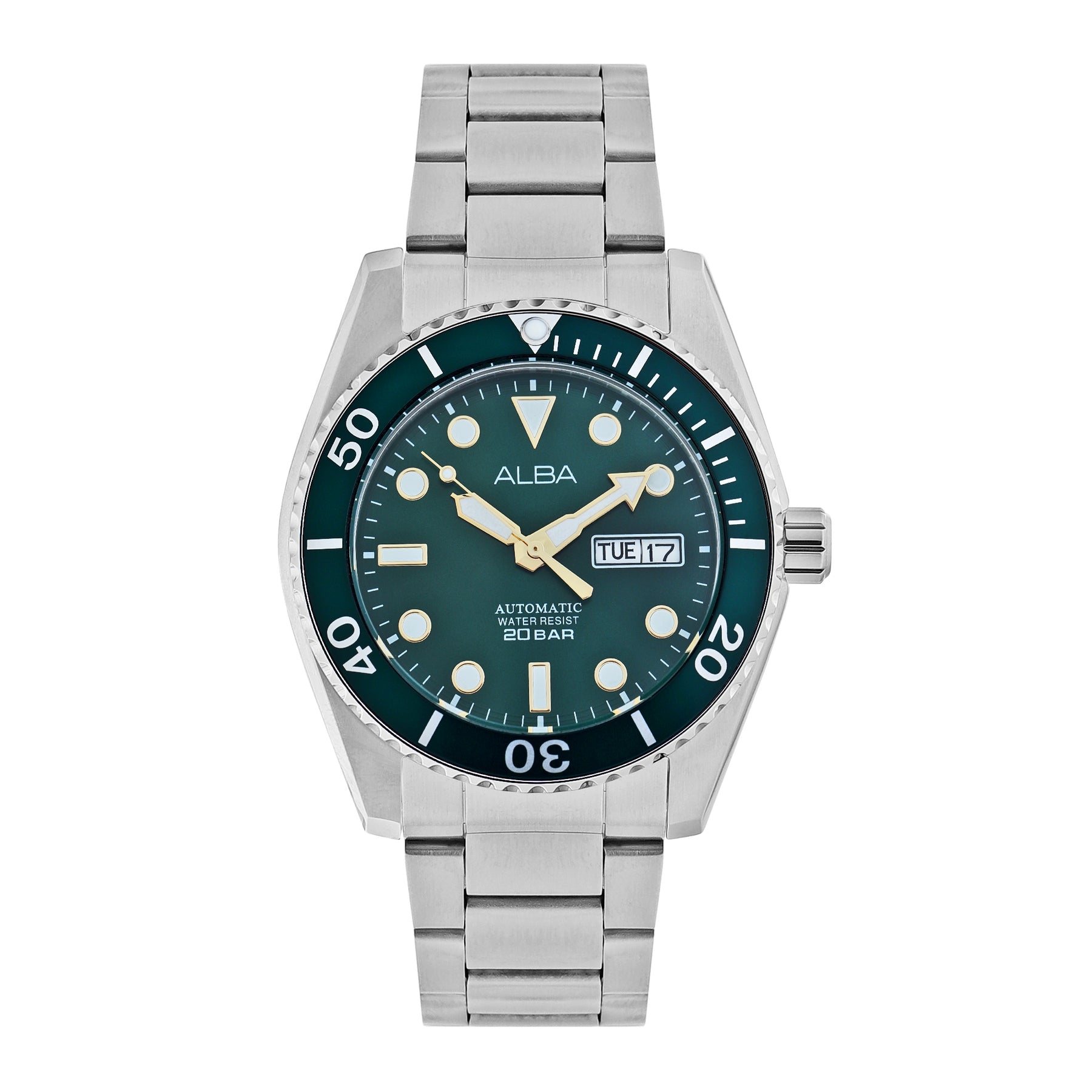 AL4287X1 Green Dial Automatic – ALBA WATCHES INDIA
